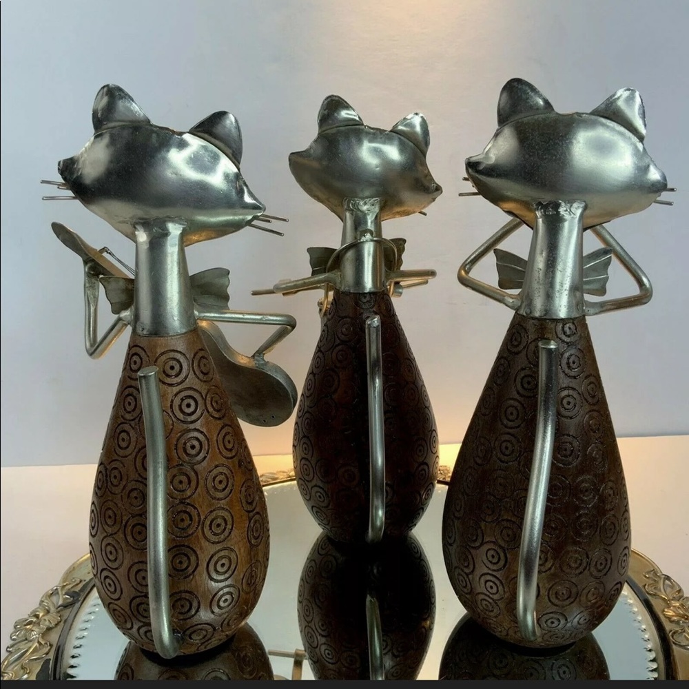 SOLD 3 Cats Insturments Wood Drum Horn Guitar S12 - Picture 5 of 7